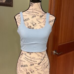 Sincerely Jules Light Blue Crop Top, Size S